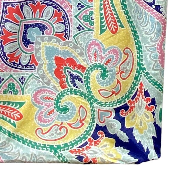 Pottery Barn Penelope Wall Hanging PBTeen Dorm Decor Cotton 80" Square Paisley - Picture 3 of 8